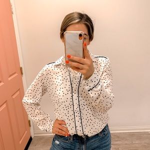 Who what wear polka dot long sleeve